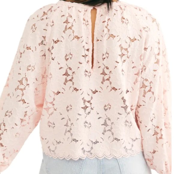 NWT Free People Olivia Lace Top - Picture 2 of 4